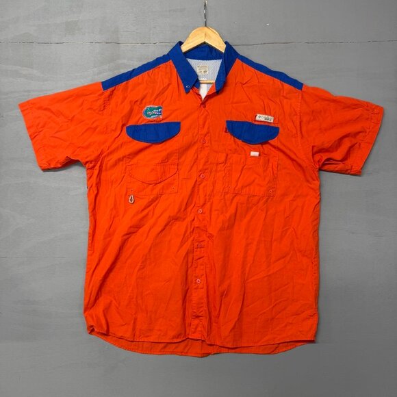 Vintage Florida Gators Columbia PFG Button Up Breathable Collared Shirt XL - Picture 2 of 5